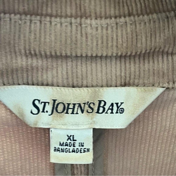 St. John’s Bay Tan Corduroy Women’s Blazer size XL - Picture 3 of 4